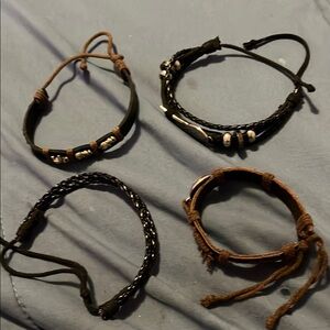 Set of Four Bohemian Bracelets